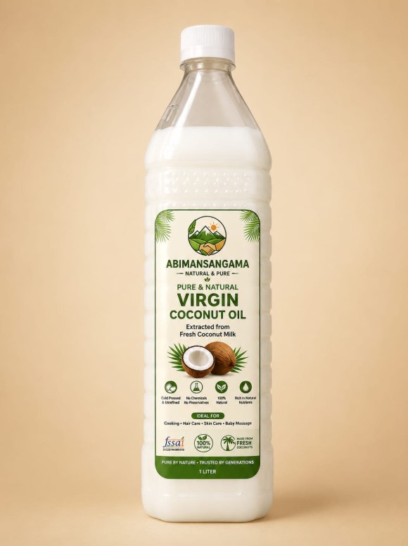 wood pressed Coconut oil